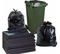 Пакет (мешок) мусорный ZintaPack ПВД , 60 л, 25 мкм (100 шт/пласт) черный TL-00024992