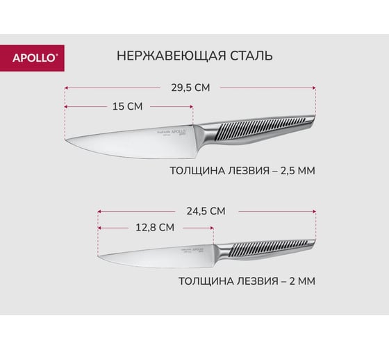 Набор ножей APOLLO Genio Swift 2 предмета SWF-21