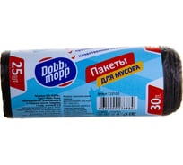 Пакеты мусорные (25 шт; 30 л) черные DOBB&MOPP 3.2.01.020