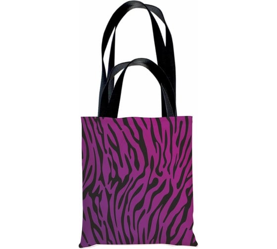 Сумка-шоппер LAMARK Zebra, 340x390 мм, 1 отделение, ручки длинные и короткие, полноцветная печать на лицевой стороне SH0009-01