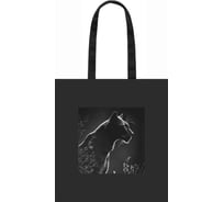 Сумка-шоппер LAMARK Черная пантера, 340x370 мм, карман из экокожи, печать на кармане SH0012-03