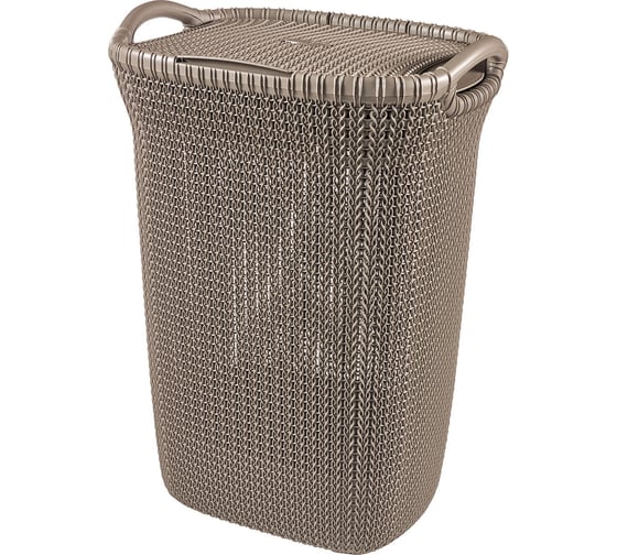 Корзина для белья CURVER KNIT 57л темно-коричневая 03676-X59-00