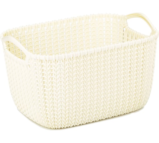 Корзина CURVER KNIT S 8л белая 03674-X64-00