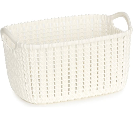 Корзина CURVER KNIT S 8л белая 03674-X64-00