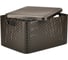 Корзина CURVER RATTAN STYLE BOX L 30л + крышка тёмно-коричневая 03619-210 9