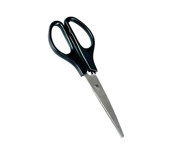 Ножницы WORKMATE 160 мм, пластиковые черные ручки 15-0974