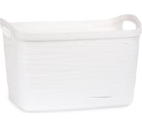 Корзина Архимед Ribbon L 380x290x240мм белая 221154