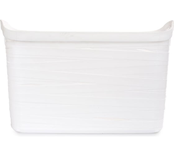Корзина Архимед Ribbon L 380x290x240мм белая 221154