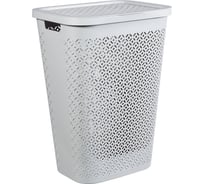 Корзина для белья CURVER Terrazzo 55л белый 08094-W36-70
