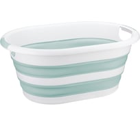 Таз IDEA ФЛЕКС овальный, 25 л, складной, морская волна М 2504