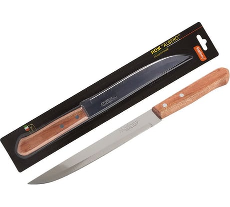 Нож с деревянной рукояткой Mallony ALBERO разделочный 20 см MAL-02AL 005166