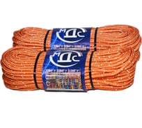 Шнур ТОРГОВО-ПРОИЗВОДСТВЕННАЯ КОМПАНИЯ МДС ПП, плетеный, СО СВЕТООТРАЖАЮЩЕЙ НИТЬЮ, 6 мм, 16 прядей, с сердечником, 30 м 7930050323077