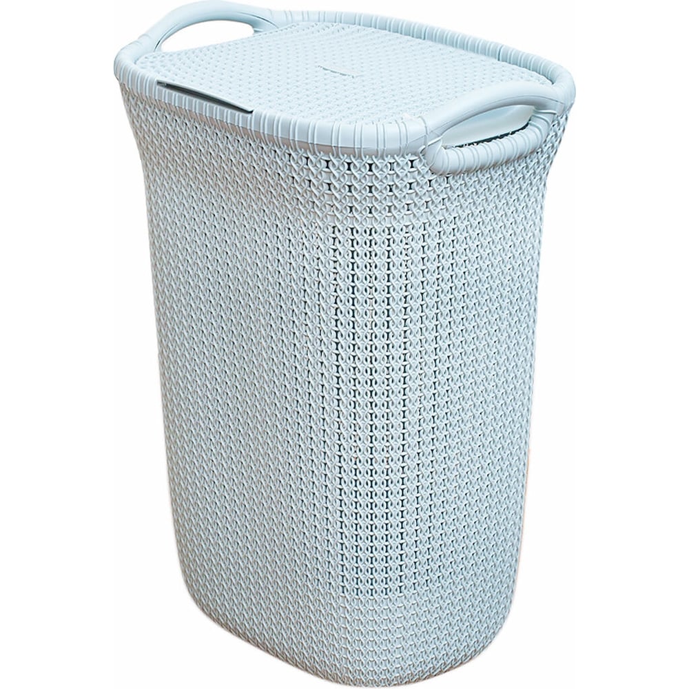 Корзина для белья CURVER KNIT 57л голубая 03676-X60-00 - выгодная цена ...