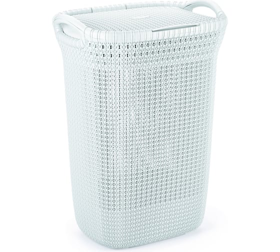 Корзина для белья CURVER KNIT 57л голубая 03676-X60-00