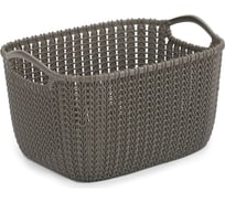 Корзина CURVER KNIT S 8л темно-коричневая 03674-X59-00