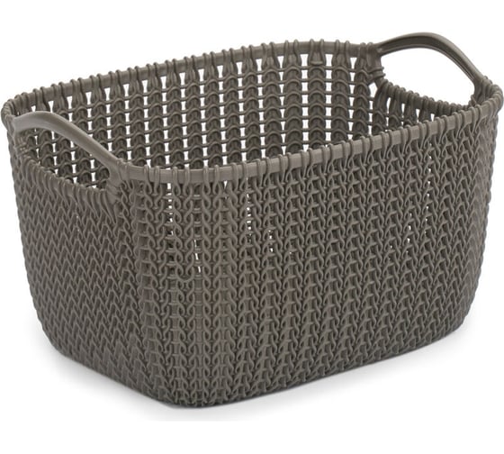 Корзина CURVER KNIT S 8л темно-коричневая 03674-X59-00