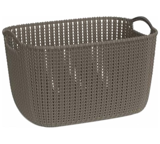 Корзина CURVER KNIT S 8л темно-коричневая 03674-X59-00