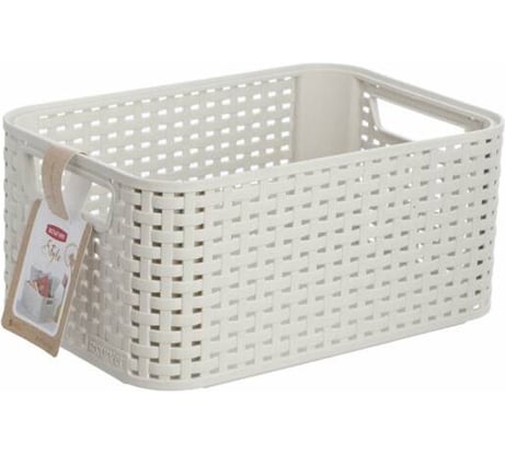 Корзина CURVER RATTAN STYLE BOX S кремовая 03614-885