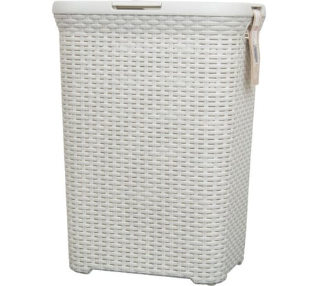 Корзина для белья CURVER RATTAN STYLE 60л кремовая 00707-885-01