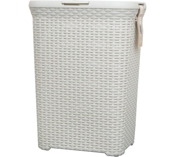 Корзина для белья CURVER RATTAN STYLE 60л кремовая 00707-885-01
