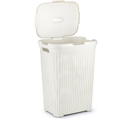Корзина для белья CURVER RATTAN STYLE 60л кремовая 00707-885-01