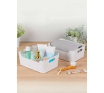 Набор корзинок универсальных Econova SCANDI 270x190x105 мм, 4,6 л, 2 шт., белый 43523761622