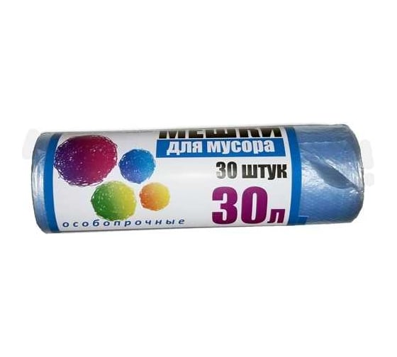 Мешки для мусора ООО Полиак 30л/Супер 30шт/50/П-к 4640001610639