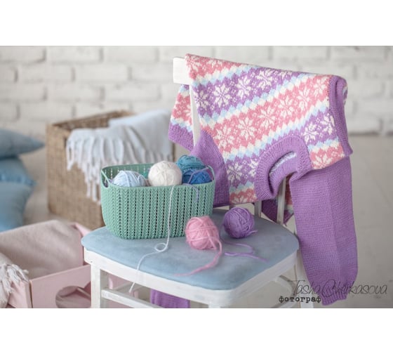 Корзинка IDEA ВЯЗАНИЕ 4л (Фисташковый) М 2380 Фисташковый 1