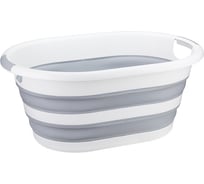 Таз IDEA ФЛЕКС овальный, 25 л, складной, смоки, М 2504 Смоки