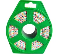 Шнур плетеный полипропиленовый ООО Оптхозторг 6 мм, 15 м, разноцветный, Европодвес 058615113