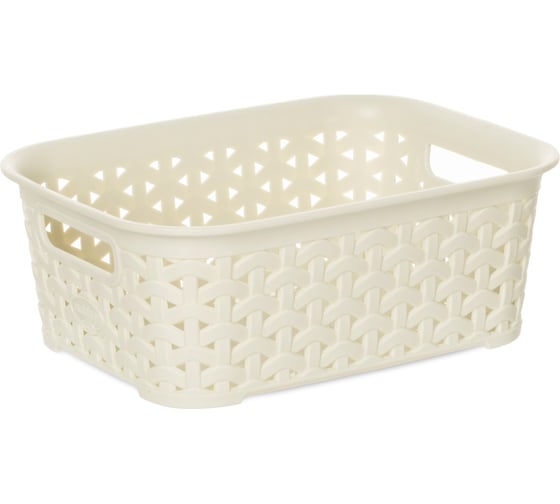 Корзина HOBBY LIFE RATTAN слоновая кость 14x19x7см HL041253IV 1