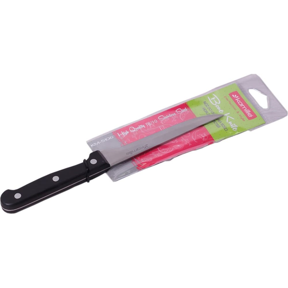 Нож для костей из нержавеющей стали стали с бакелитовой ручкой Kamille ...