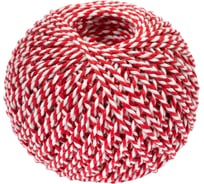 Шпагат хлопчатобумажный Gamma ШХ4 100% хлопок 2 мм 100 м 109 я бело-красный 641940