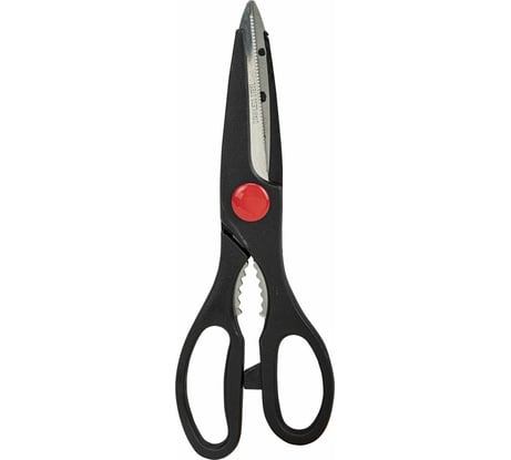 Ножницы кухонные DASWERK 210 мм, с орехоколом, зазубренные, 608905