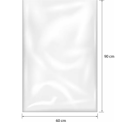 Пакеты фасовочные ОФИСМАГ Прочные, первичный ПВД 60x90 см, комплект 100 шт., 50 мкм 609446