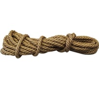 Крученая веревка Политех джут, диаметр 6 мм, 20 м 8003302