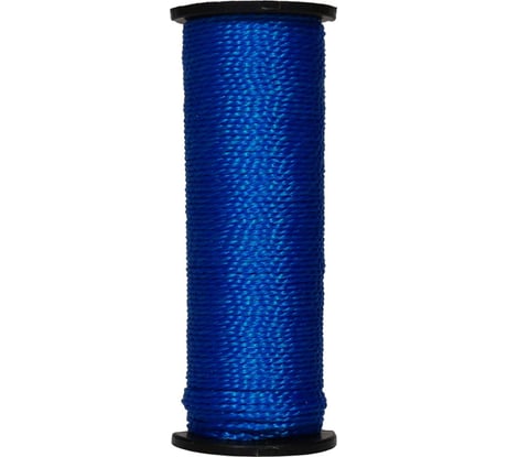 Капроновая нить на катушке Политех 50 м, синяя, усиленная, 0.44 ктекс, 45 кгс 8001008