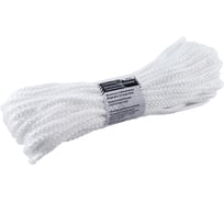 Вязаный полипропиленовый шнур с сердечником Политех белый, диаметр 5 мм, 20 м, 4.6 ктекс, 90 кгс 8001027