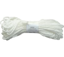 Вязаный полипропиленовый шнур с сердечником Политех белый, диаметр 6 мм, 20 м, 12 ктекс, 95 кгс 8001029