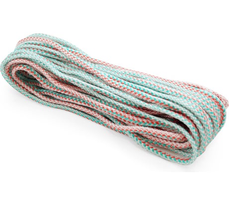 Вязаный полипропиленовый шнур с сердечником Политех цветной, диаметр 5 мм, 20 м, 4.6 ктекс, 90 кгс 8001051