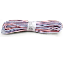 Вязаный полипропиленовый шнур с сердечником Политех цветной, диаметр 8 мм, 20 м, 23 ктекс, 140 кгс 8001081