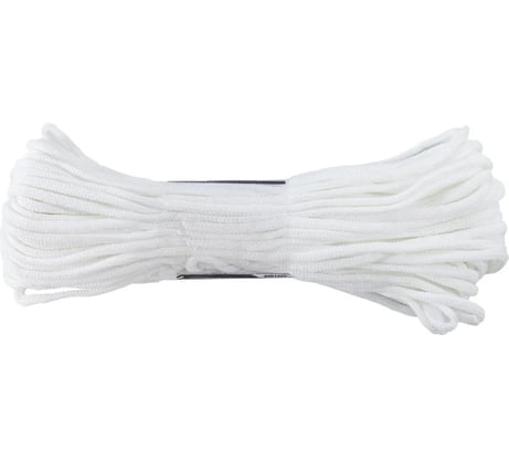 Вязаный полиэфирый хозяйственный шнур Политех диаметр 4 мм, 25 м, 2.6 ктекс, 120 кгс 8001303