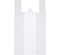 Пакет-майка ООО Полиак 30х55 см, 20 мкм, ПНД, белая, 50 шт. /1000/П-к 4640001616013