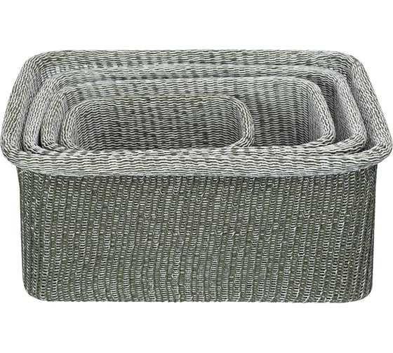 Набор корзин для хранения Bergenson Bjorn Sustainable collection 4 шт, оливковый BB0000676