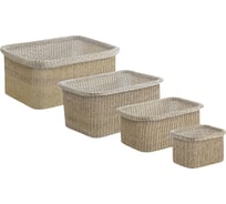 Набор корзин для хранения Bergenson Bjorn Sustainable collection 4 шт, бежевый BB0000674