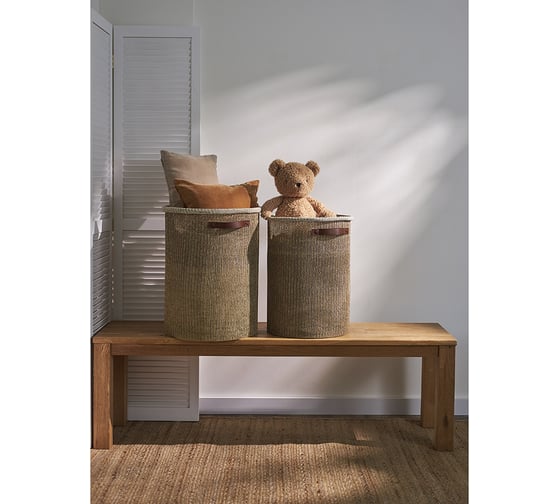 Корзина для хранения Bergenson Bjorn Sustainable collection, d37x52 см, бежевая BB0000665