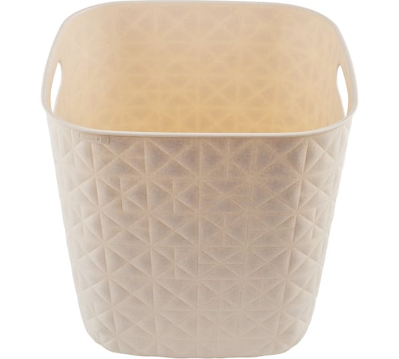 Корзина квадратная CURVER SOFTEX Q кремовая, 15 л 00573-Z67-00