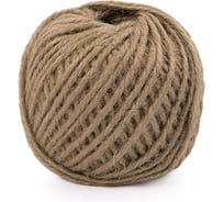 Джутовый шпагат Gamma ШД7 100% джут, 1.7 мм, 50 м, 55 я, суровый 707005