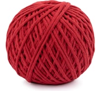 Хлопчатобумажный шпагат Gamma ШХ5 100% хлопок, 1.5 мм, 100 м, 109 я, красный 707024