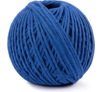 Хлопчатобумажный шпагат Gamma ШХ5 100% хлопок, 1.5 мм, 100 м, 109 я, синий 707025